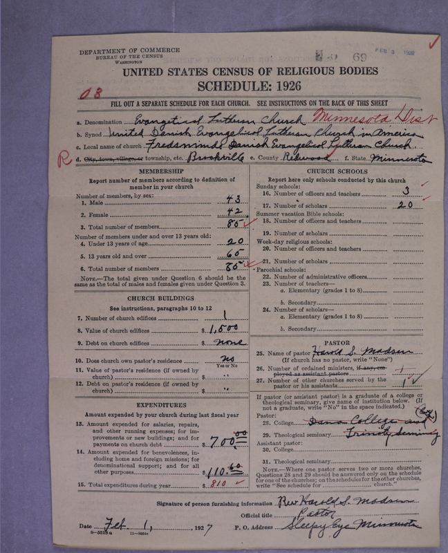 Scan of United Danish Evangelical Lutheran Church in America: 69