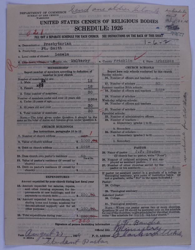 Scan of Presbyterian Church in the United States of America: 7227