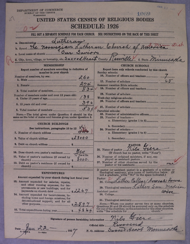 Scan of Norwegian Lutheran Church of America: 1069