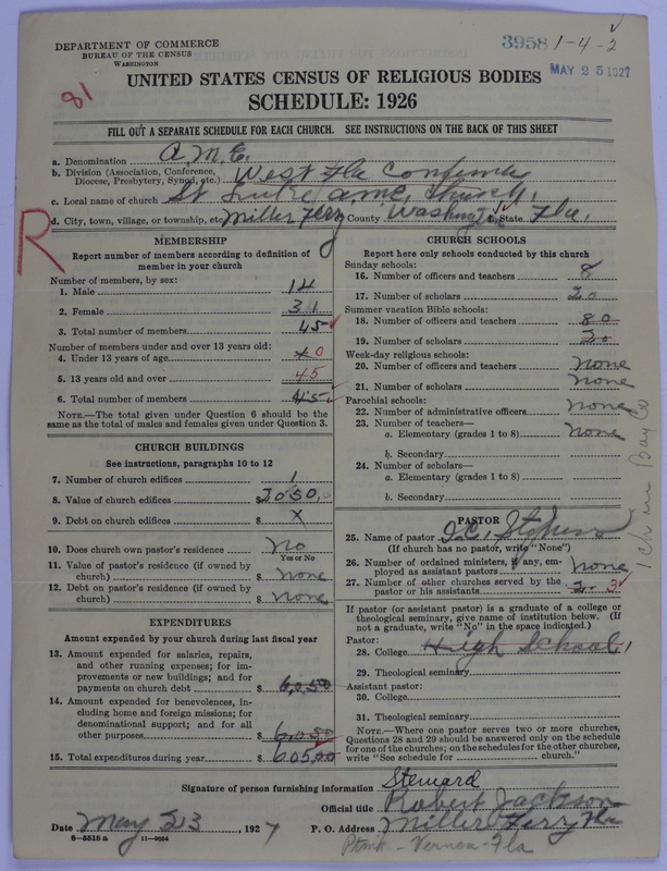 Scan of African Methodist Episcopal Church: 3958