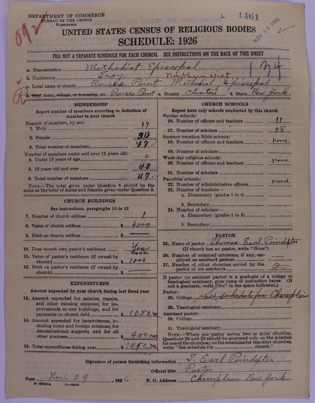 Scan of Methodist Episcopal Church: 1461