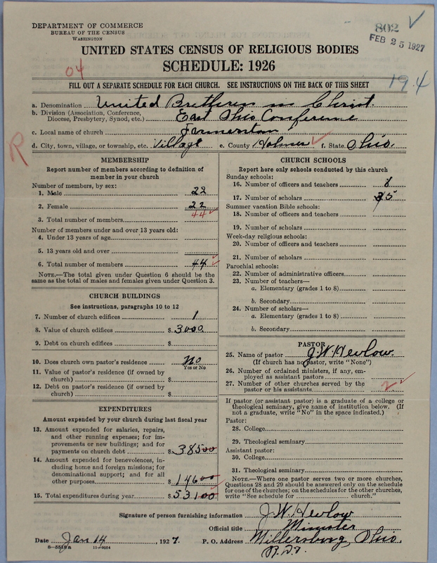 Scan of Church of the United Brethren in Christ: 802