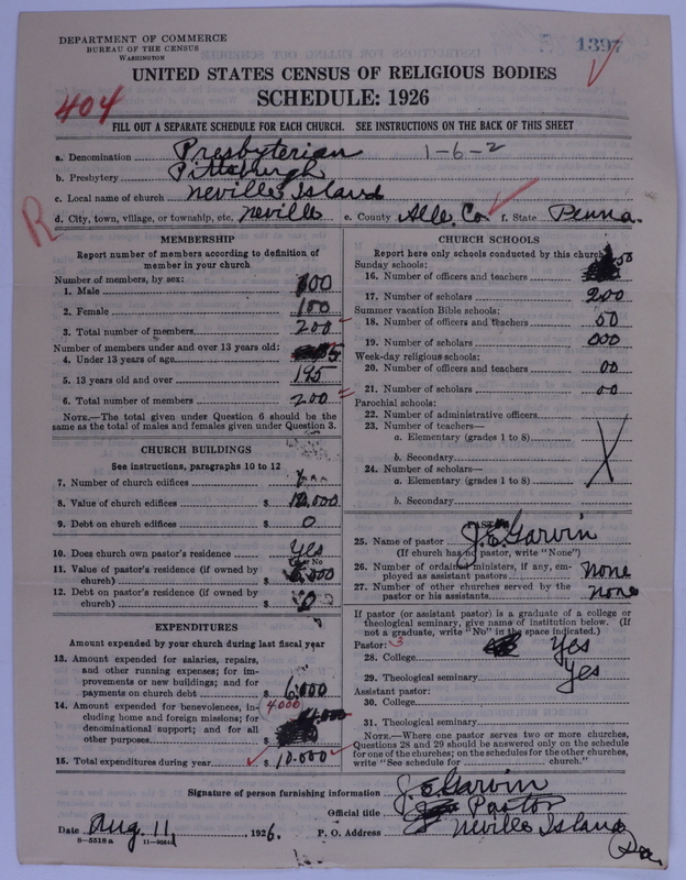 Scan of Presbyterian Church in the United States of America: 1397