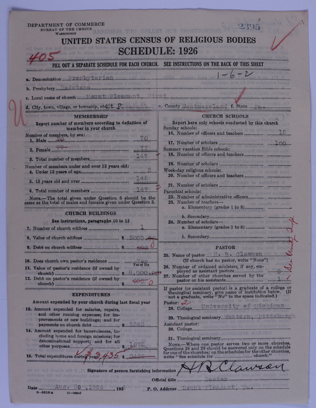 Scan of Presbyterian Church in the United States of America: 2395