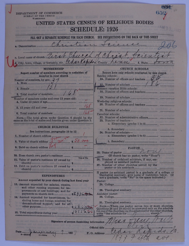Scan of Church of Christ, Scientist: 652