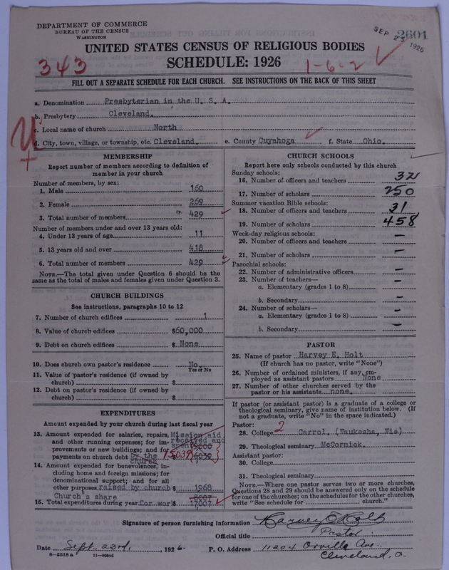 Scan of Presbyterian Church in the United States of America: 2601