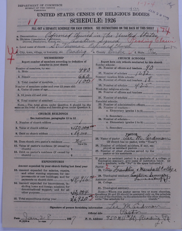 Scan of Reformed Church in the United States: 125