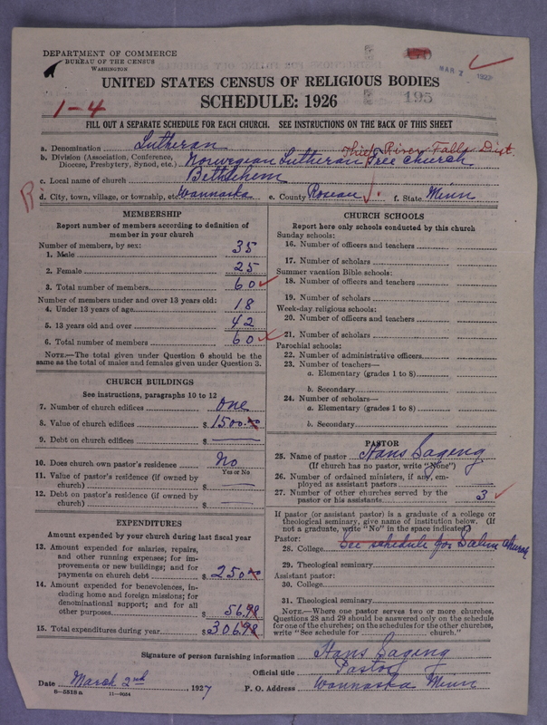 Scan of Lutheran Free Church: 195
