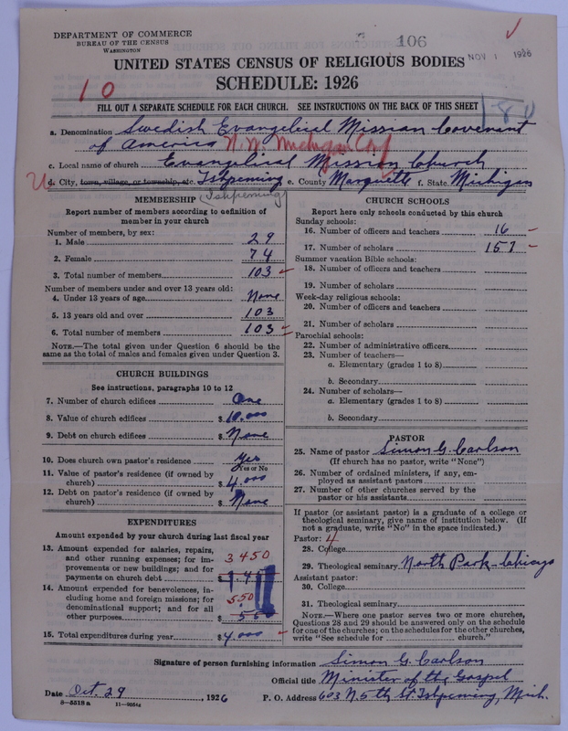 Scan of Swedish Evangelical Mission Covenant of America: 106