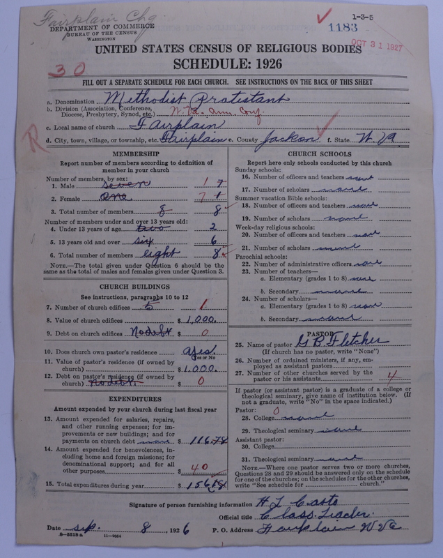 Scan of Methodist Protestant Church: 1183