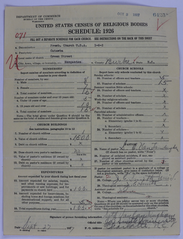 Scan of Presbyterian Church in the United States of America: 6423