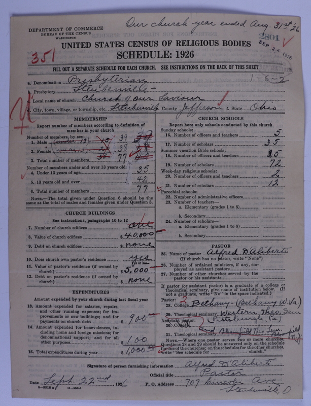 Scan of Presbyterian Church in the United States of America: 2801