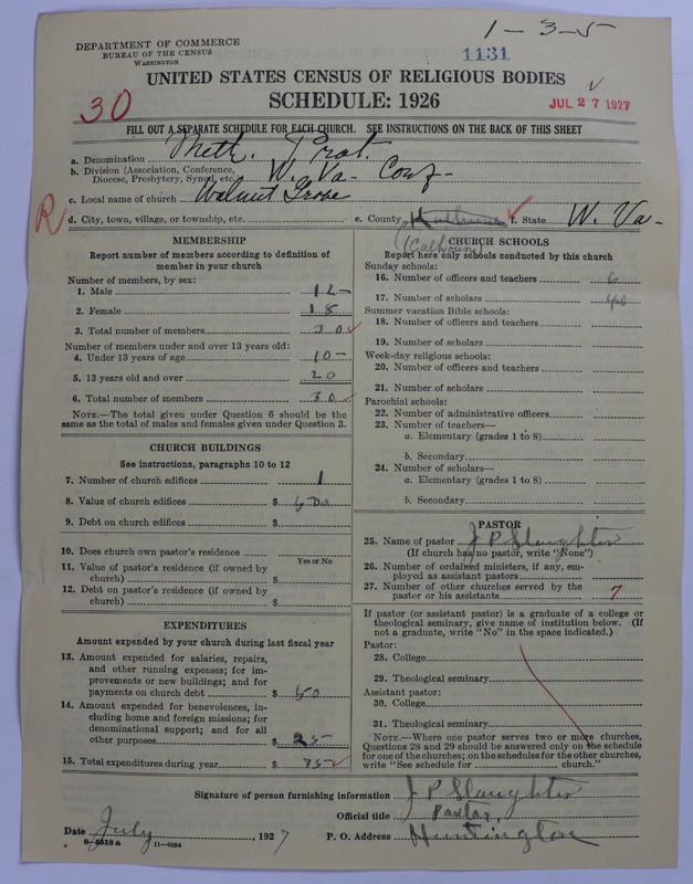 Scan of Methodist Protestant Church: 1131