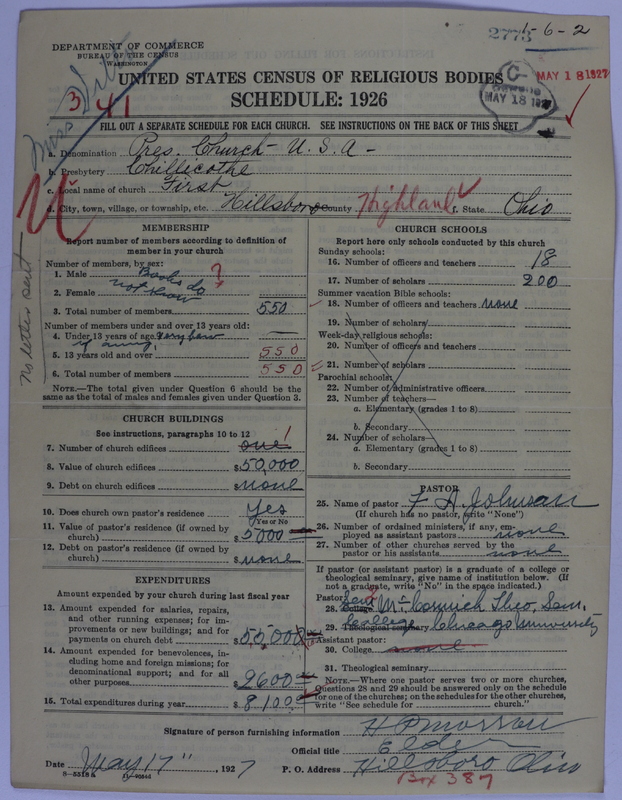 Scan of Presbyterian Church in the United States of America: 2773