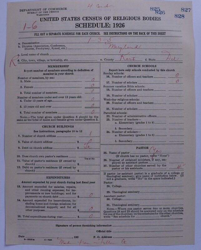 Scan of Methodist Protestant Church: 826