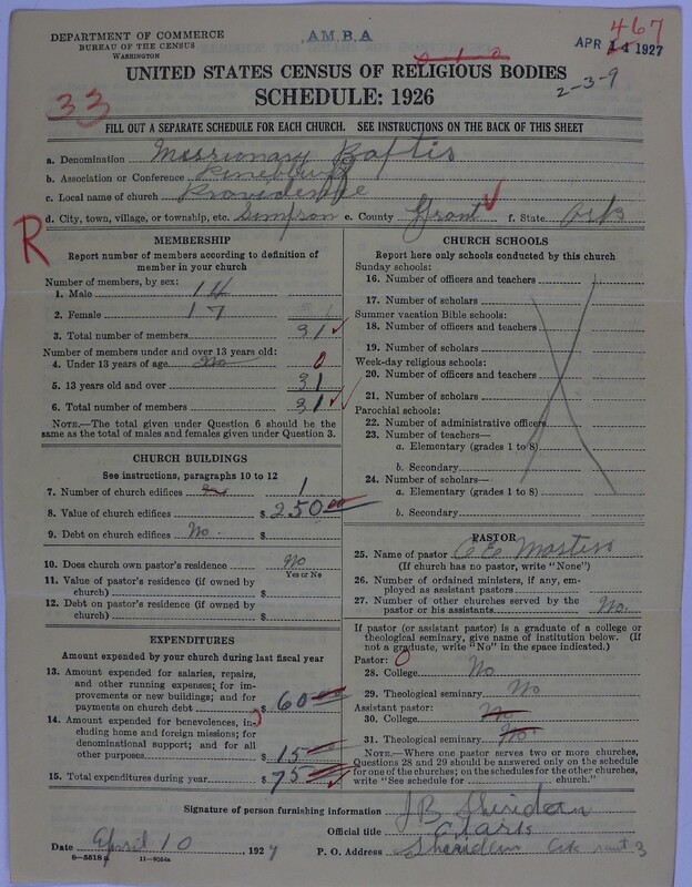 Scan of Landmark Baptist of America: 467
