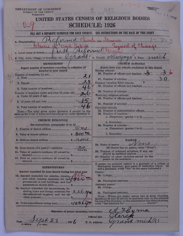 Scan of Reformed Church in America: 542