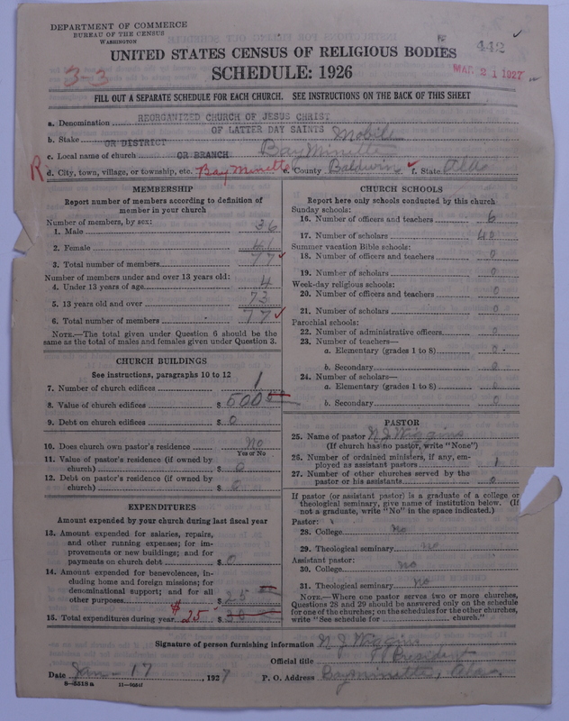 Scan of Reorganized Church of Jesus Christ of Latter Day Saints: 442