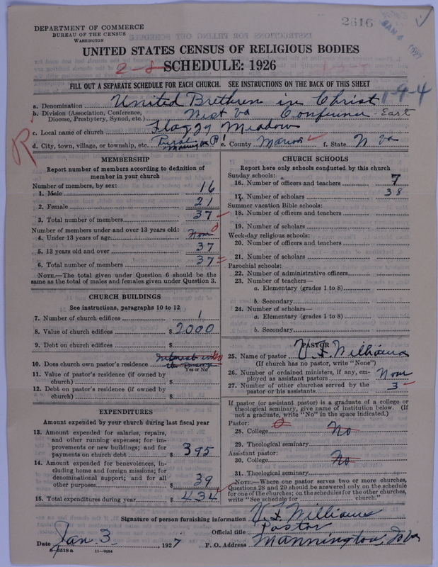 Scan of Church of the United Brethren in Christ: 2616
