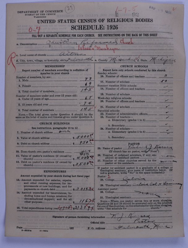 Scan of Christian Reformed Church: 92