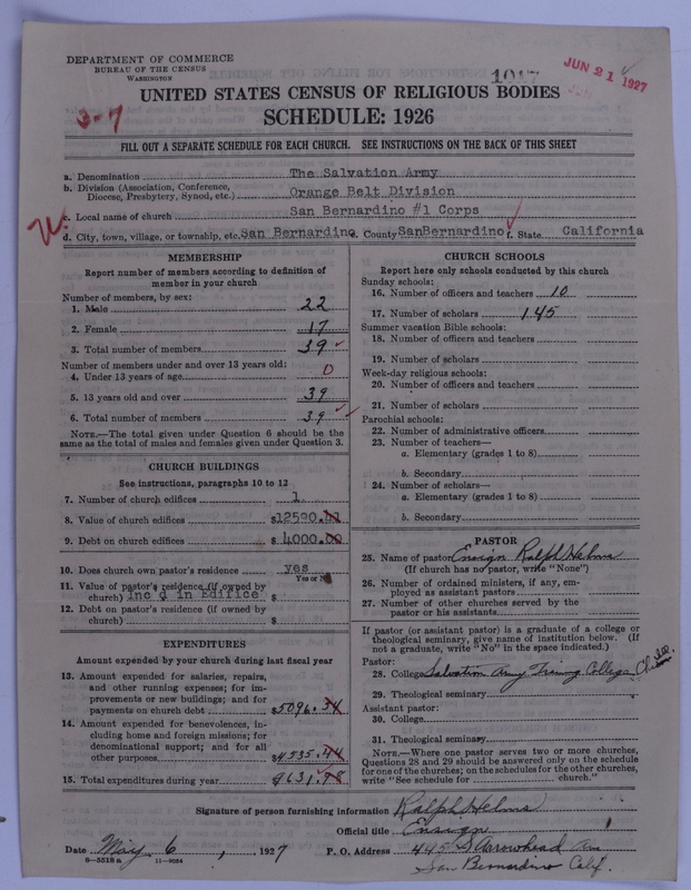 Scan of Salvation Army: 1017