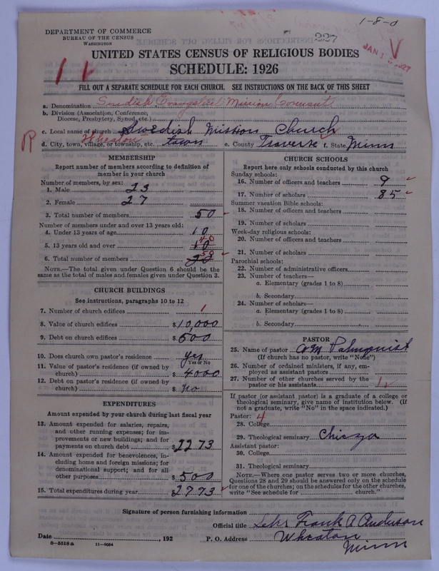 Scan of Swedish Evangelical Mission Covenant of America: 227