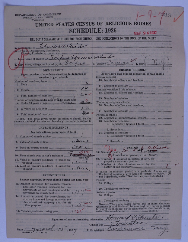 Scan of Universalist Church: 219