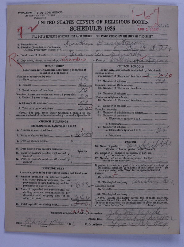Scan of Presbyterian Church in the United States: 3454