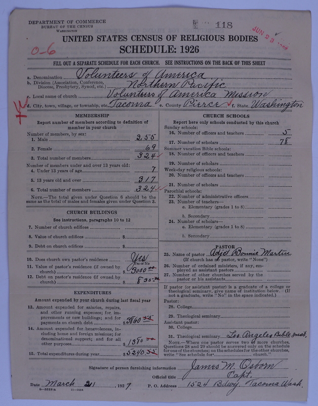 Scan of Volunteers of America: 118