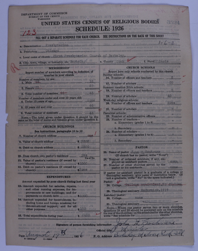 Scan of Presbyterian Church in the United States of America: 3524