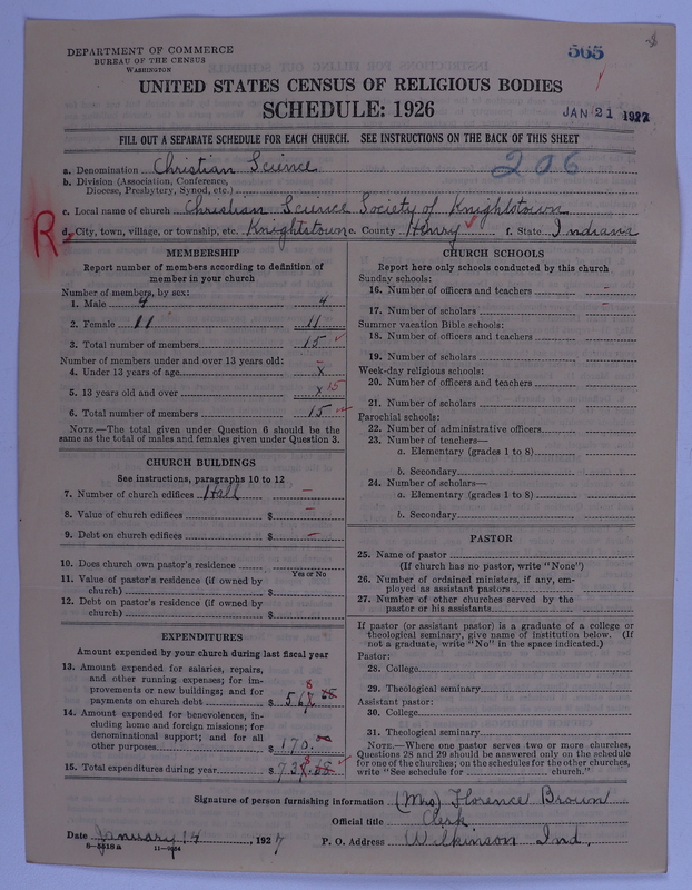 Scan of Church of Christ, Scientist: 565