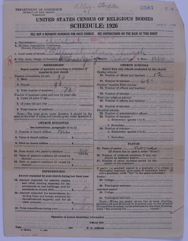 Scan of Disciples of Christ: 2583
