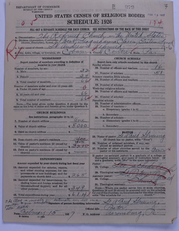 Scan of Reformed Church in the United States: 279