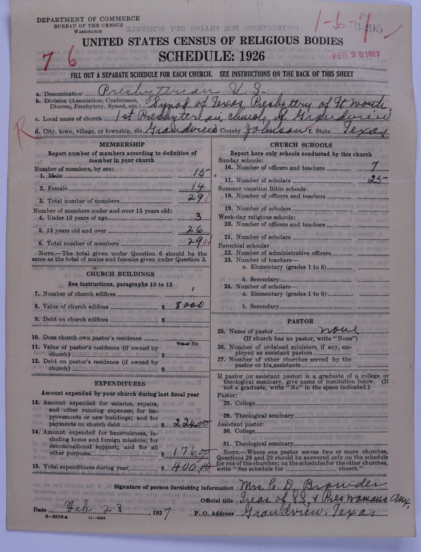 Scan of Presbyterian Church in the United States: 3295
