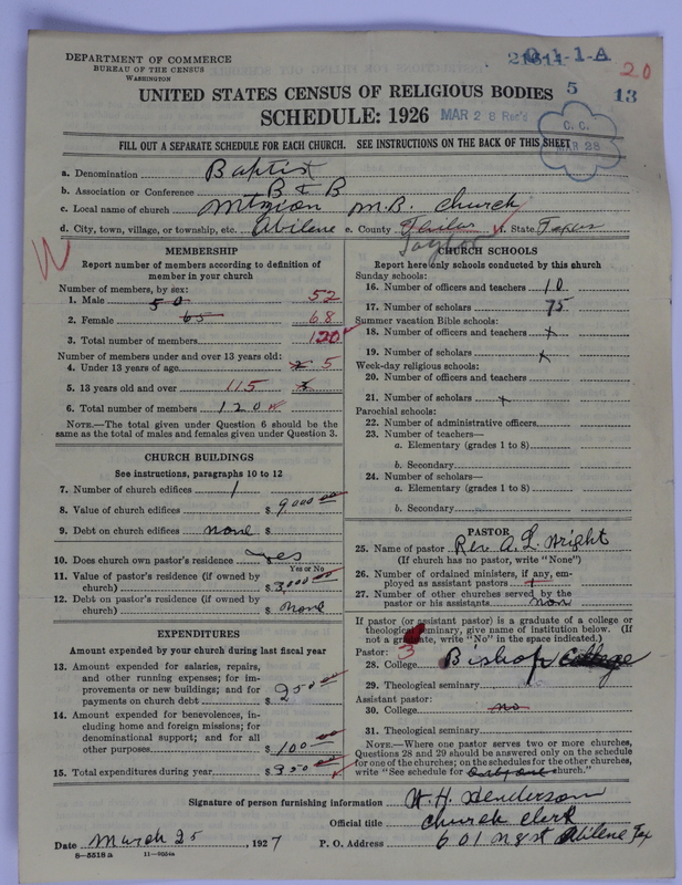 Scan of Negro Baptists: 21611