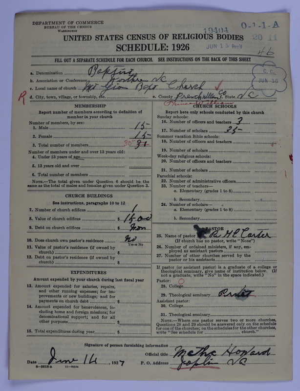 Scan of Negro Baptists: 19404