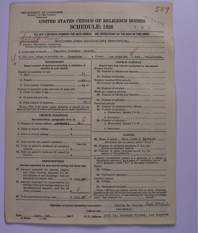 Scan of National Spiritualist Association: 507