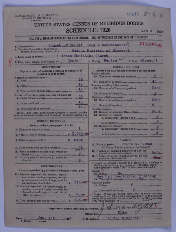 Scan of Disciples of Christ: 2487