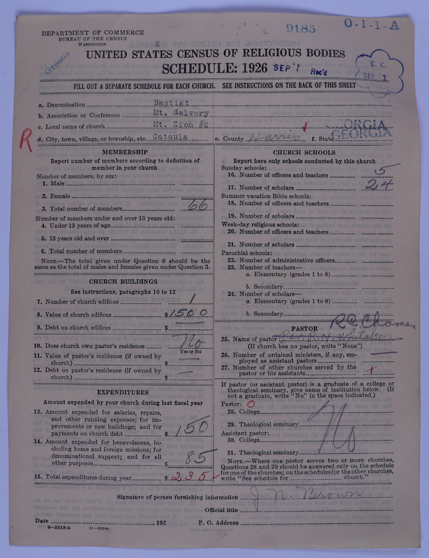 Scan of Negro Baptists: 9185
