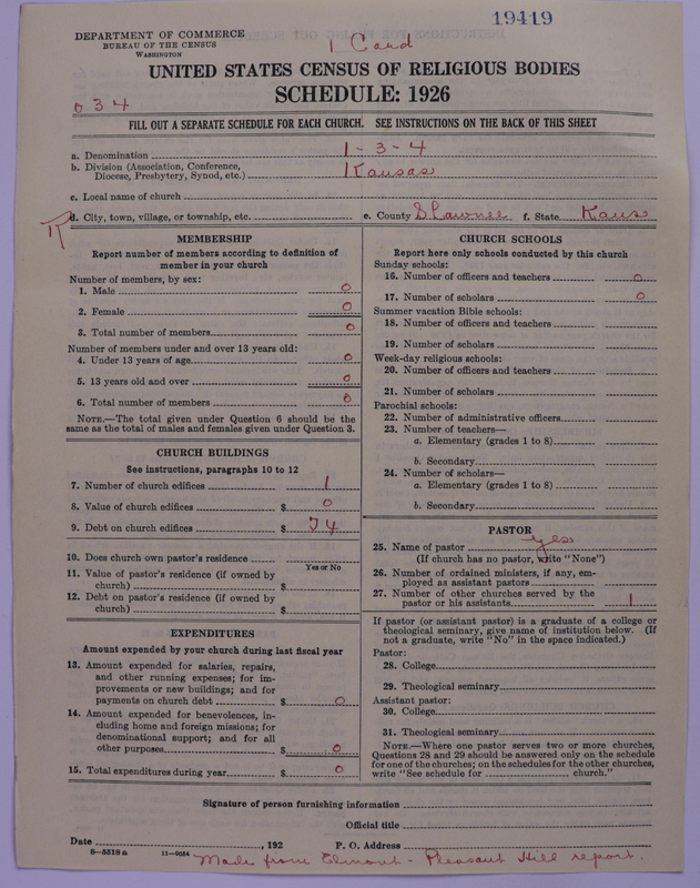 Scan of Methodist Episcopal Church: 19419