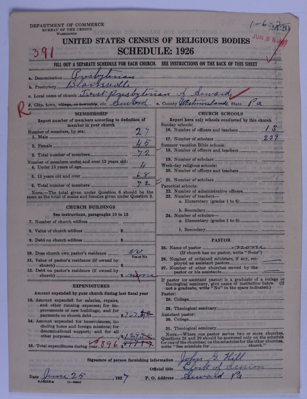 Scan of Presbyterian Church in the United States of America: 2420