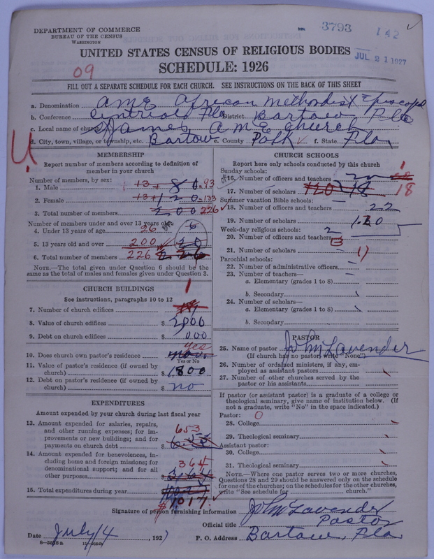Scan of African Methodist Episcopal Church: 3793