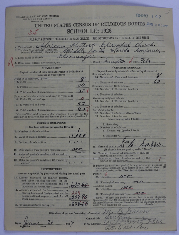 Scan of African Methodist Episcopal Church: 3880