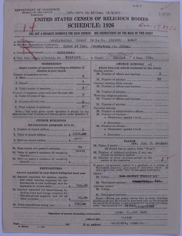 Scan of Presbyterian Church in the United States: 1936