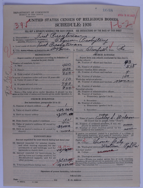 Scan of Presbyterian Church in the United States of America: 1648