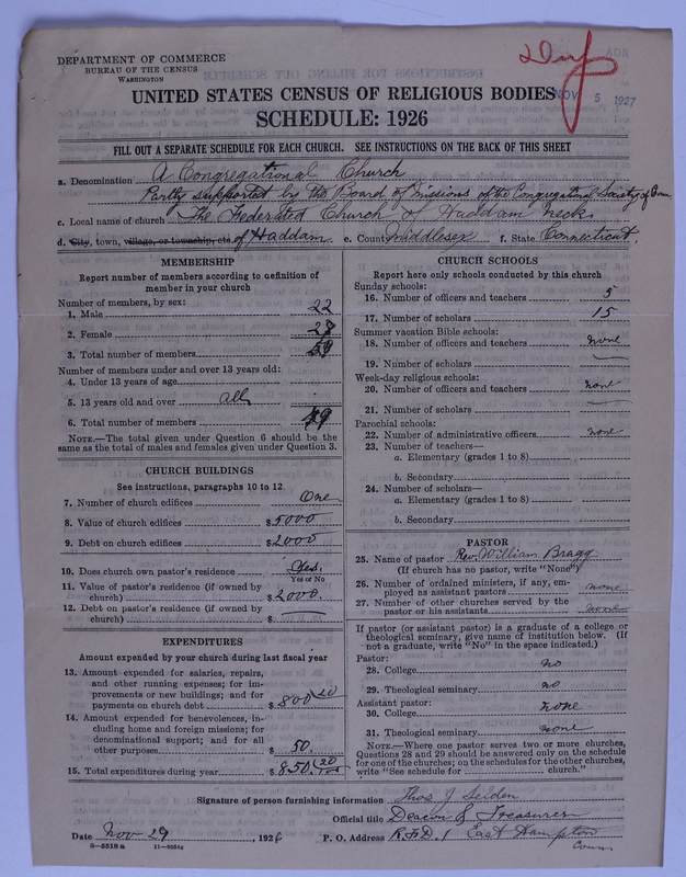 Scan of Federated Churches: 130