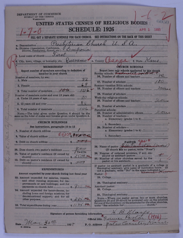 Scan of Presbyterian Church in the United States of America: 6050