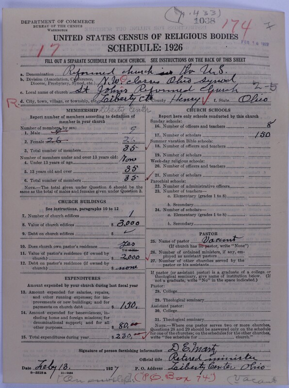 Scan of Reformed Church in the United States: 1038