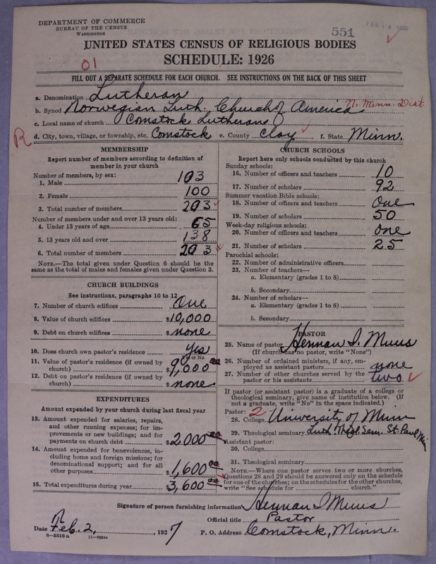 Scan of Norwegian Lutheran Church of America: 551
