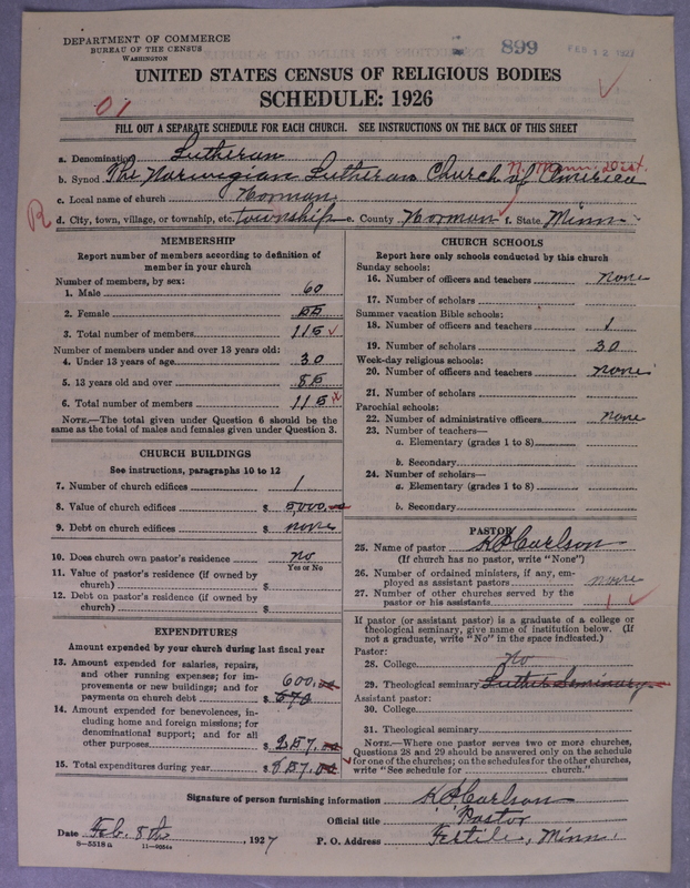 Scan of Norwegian Lutheran Church of America: 899